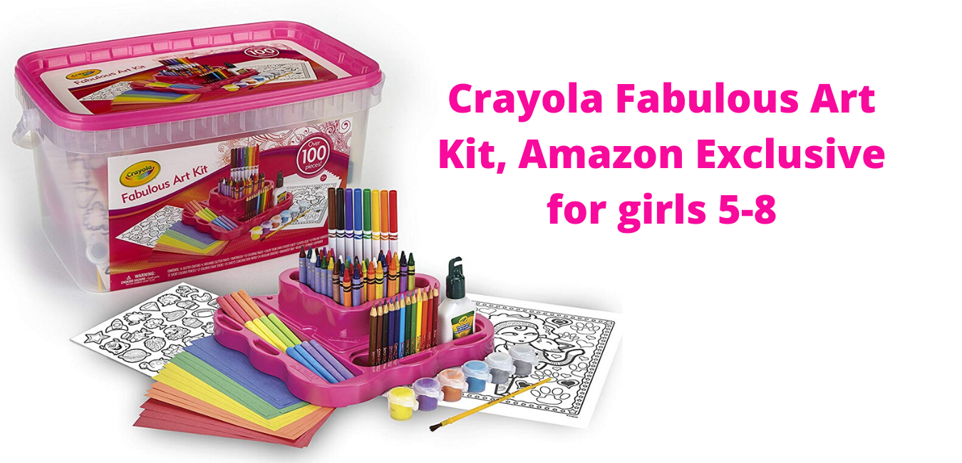 Crayola Fabulous Art Kit, Amazon Exclusive for girls 5-8