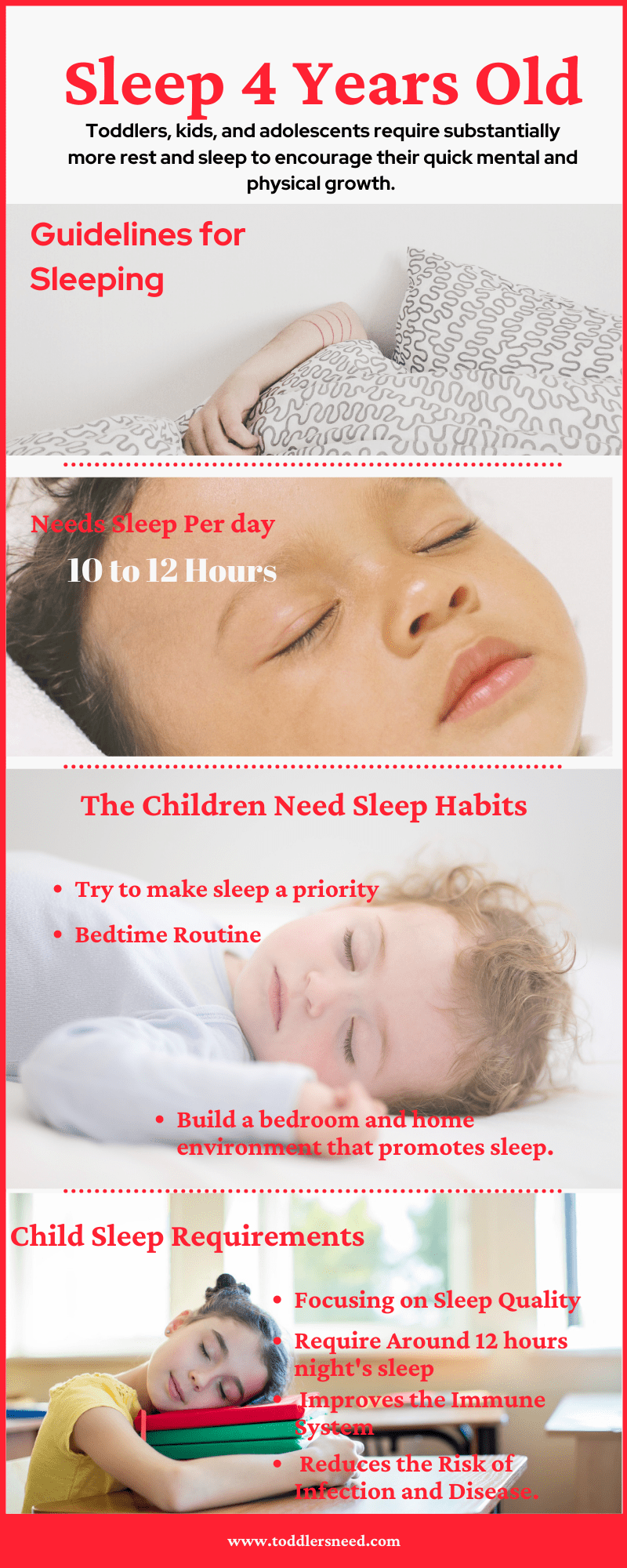 how many hours of sleep is healthy for 4 year old